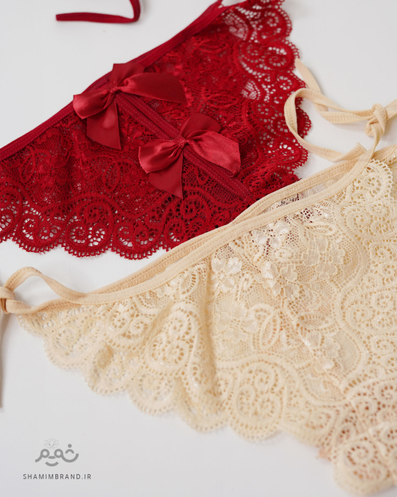 شورت توری بغل گره ای (128)