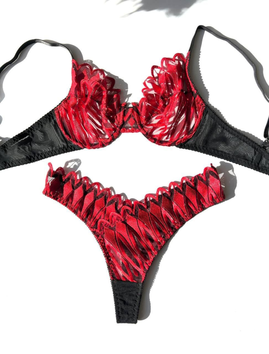 ست لباس زیر زنانه گیپور فایر  (008)