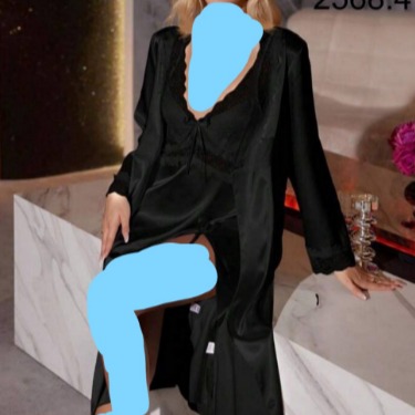 ست پیراهن و روبدوشامبر