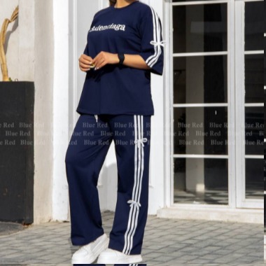 تیشرت و شلوار دمپا بغل پاپیون