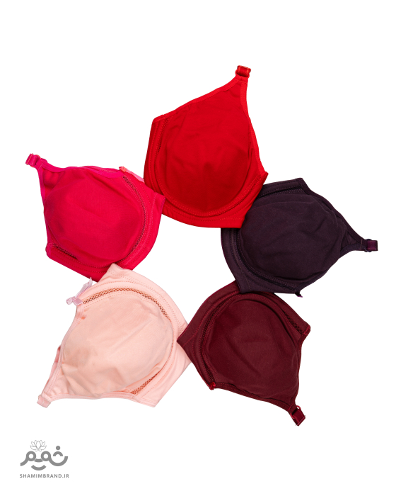 سوتین نخ پنبه فنردار ژوردار (3015)