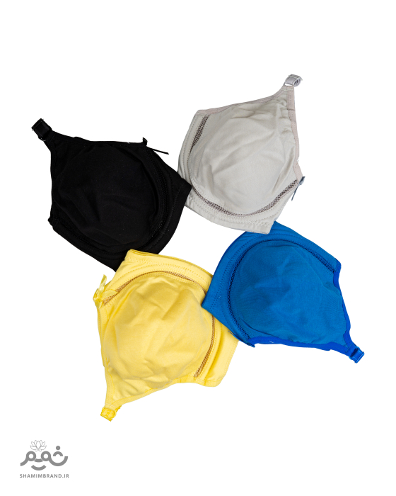 سوتین نخ پنبه فنردار ژوردار (3015)