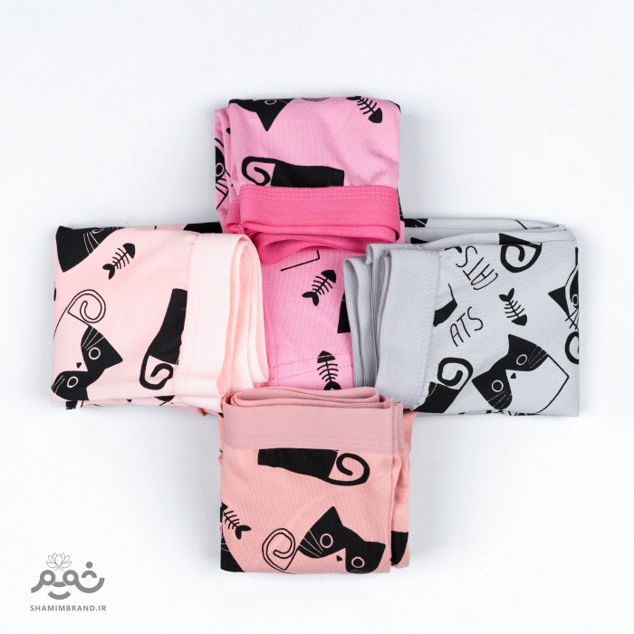 شورت پادار دخترانه تمام چاب