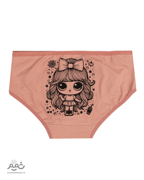 شورت پشت چاپ طرح دختر (101)