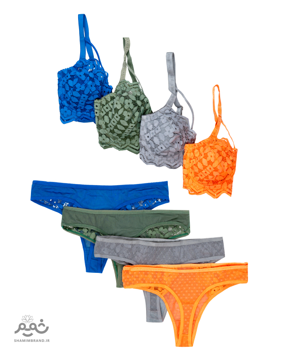 ست باربی شورت سوتین توری (5005)